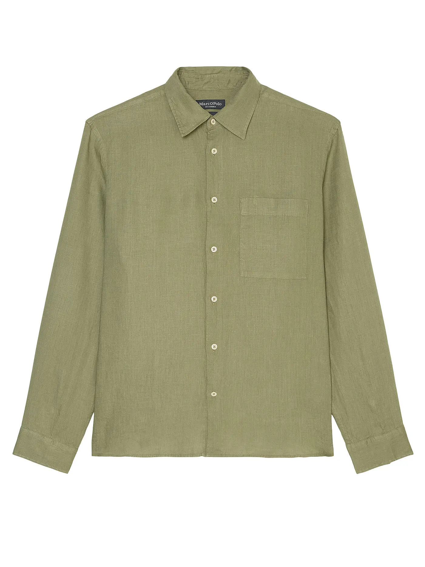 MARC O'POLO | Leinenhemd Regular Fit | olive